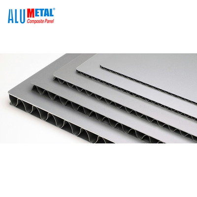 PE PVDF Aluminium Corrugated Panel Composite Sheets 3mm FR AA1100