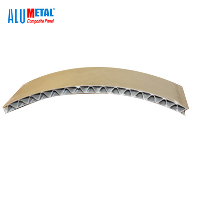 1200mm Aluminium Corrugated Composite Panel B1 A2 Tahan Api
