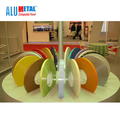 Dilapisi Prepainted Aluminium Sheet Coil Strip Bahan Dekoratif