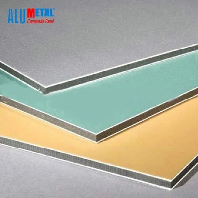 Brushed PVDF Aluminium Composite Panel 4mm 0.3mm Panel Dinding Aluminium