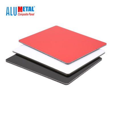 4mm 0.3mm FEVE Panel Dinding Aluminium Dekoratif Panel Komposit Aluminium Dilapisi PVDF