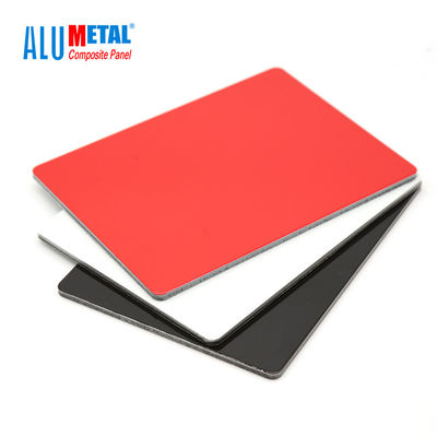 4mm 0.3mm FEVE Panel Dinding Aluminium Dekoratif Panel Komposit Aluminium Dilapisi PVDF