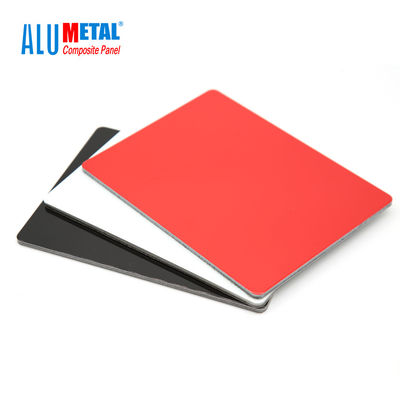 4mm 0.3mm FEVE Panel Dinding Aluminium Dekoratif Panel Komposit Aluminium Dilapisi PVDF