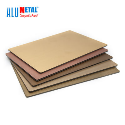 600mm 0,06mm Aluminium Composite Metal Panels Acp Sheet Untuk Dinding Anti Bakteri