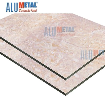 2440mm Anodized Marmer Aluminium Composite Panel Acp Sheet Plat Aluminium 7mm Putih