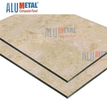 2440mm Anodized Marmer Aluminium Composite Panel Acp Sheet Plat Aluminium 7mm Putih
