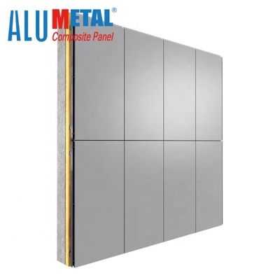 1570mm 5mm Aluminium Exterior Wall Cladding Komposit Materia LDPE Core