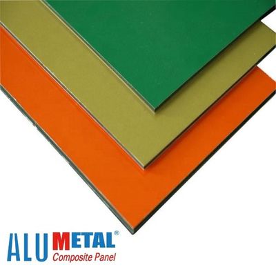 1570mm 5mm Aluminium Exterior Wall Cladding Komposit Materia LDPE Core
