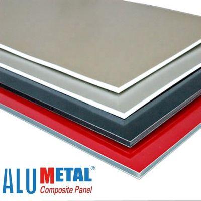 1570mm 5mm Aluminium Exterior Wall Cladding Komposit Materia LDPE Core