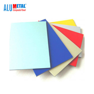 3mm Permukaan Cermin Aluminium Composite Panel Partisi Panel Lembar 1500mm Paduan 1100