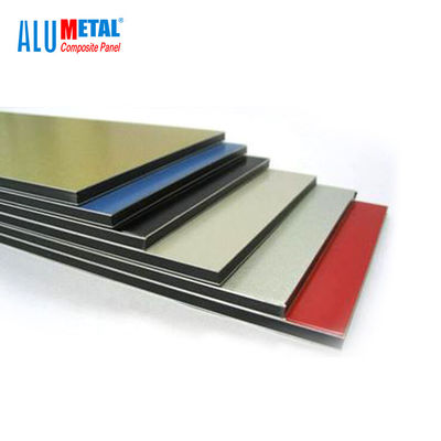 4mm PVDF Dilapisi 3003 Paduan Aluminium Sheet Wall Cladding Papan Komposit Antibakteri ISO9001