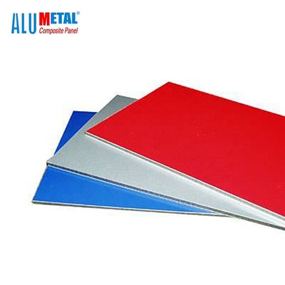 4mm PVDF Dilapisi 3003 Paduan Aluminium Sheet Wall Cladding Papan Komposit Antibakteri ISO9001