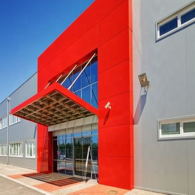 Fasad 6mm PVDF Aluminium Composite Panel Cladding Panel 3000mm
