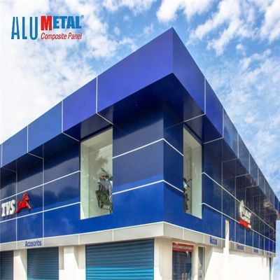 Fasad 6mm PVDF Aluminium Composite Panel Cladding Panel 3000mm