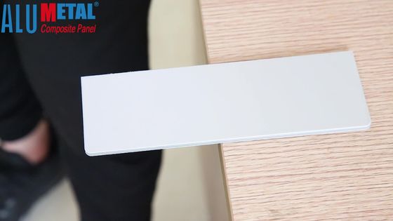 1220MM ACM Exterior Fire Retardant Aluminium Composite Panel 4MM Light Antibacterial SGS