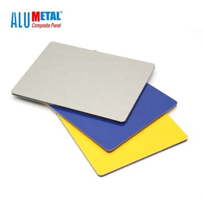 6mm 1220x2440MM PE Aluminium Composite Panel Acp Sheet Untuk Plafon AA3003