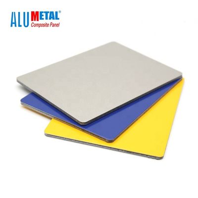 6mm 1220x2440MM PE Aluminium Composite Panel Acp Sheet Untuk Plafon AA3003