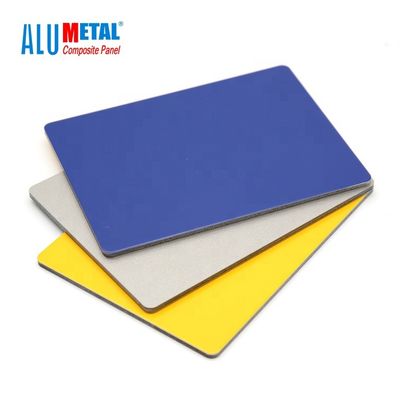 6mm 1220x2440MM PE Aluminium Composite Panel Acp Sheet Untuk Plafon AA3003