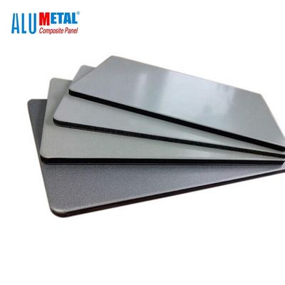 2mm Tahan Api Aluminium Composite Panel Wall Cladding Fluorocarbon Alloy 1100