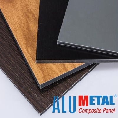 5800mm PE Aluminium Composite Panel Printing ACP 2mm Black Aluminium Composite Sheet