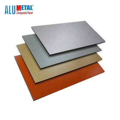 1570mm 3mm Aluminium Composite Panel Ceiling Golden Acp Sheet Untuk Interior 5800mm
