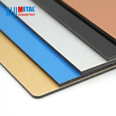 6mm Dibond 1500 X 4000mm PE Aluminium Composite Panel Sandwich Board Nano Tahan Api