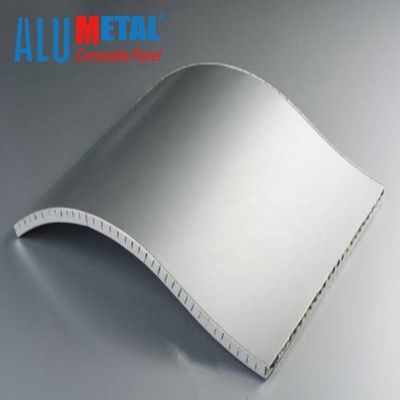 Foam Filled Honeycomb 15mm Panel Dinding Aluminium Dekoratif Plat 220x2440mm AA3003