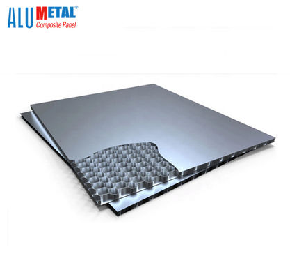 50mm 0.5mm Aluminium Honeycomb Panel Lembaran Plastik A2 Tidak Mudah Terbakar