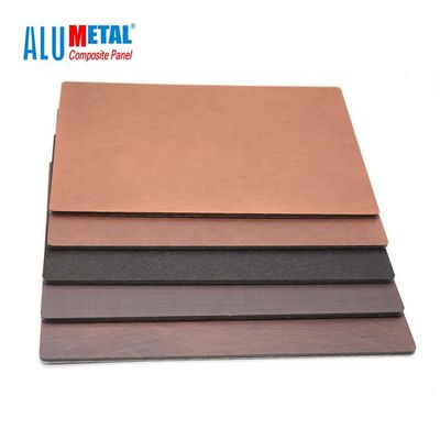 Antibakteri 4mm ACP Aluminium Metal Composite Panel 1000mm 0.15mm Kulit