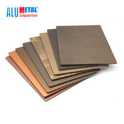 Antibakteri 4mm ACP Aluminium Metal Composite Panel 1000mm 0.15mm Kulit