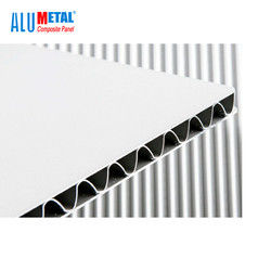 B1 Fireproof PE Corrugated Aluminium Siding Panels 0.5 Mm Tebal Aluminium Sheet Anti Static