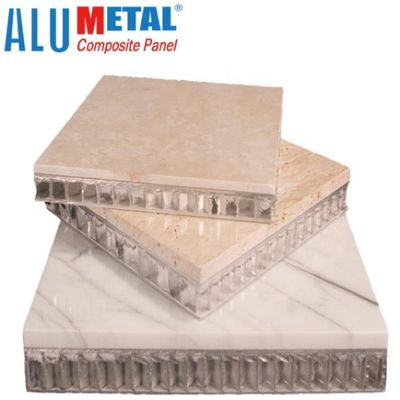 A2 Fireproof Polypropylene Stone Honeycomb Panel 1250mm 0.5mm Insulated Marmer
