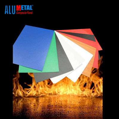 4mm B1 Tahan Api Aluminium Composite Panel Exterior Metal Cladding Panel 1250mm