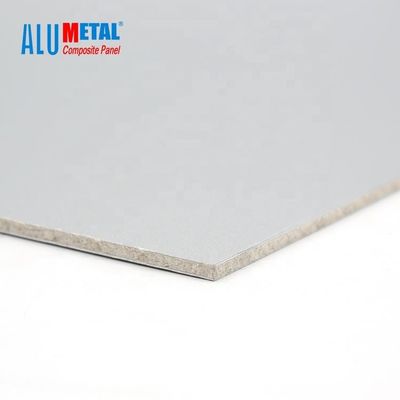 0,06mm Panel Komposit Aluminium Tahan Api 1570mm Panel Dinding Eksterior Arsitektur Nacreous