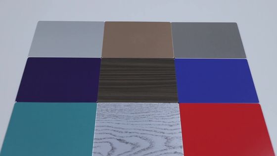 0.50mm B1 Arsitektur Tahan Api Aluminium Composite Panel 3000mm PVDF Coating