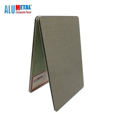 Panel Komposit Logam Plastik 3mm Vmzinc Aluminium Cladding Indoor 0.7mm