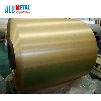 Pre Painted Aluminium Coil Alloy 1050 Talang 1240mm 10MM Pemotongan