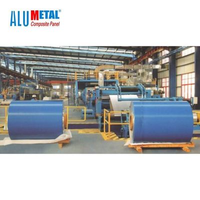 Warna Dilapisi 100mm Prepainted Aluminium Sheet Coil H112 Punching 2200mm