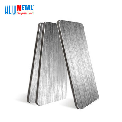 Anodized 0,08mm Disikat Aluminium Composite Panel Sheet Cladding 1220mm LDPE Core