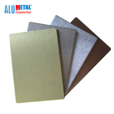 Anodized 0,08mm Disikat Aluminium Composite Panel Sheet Cladding 1220mm LDPE Core