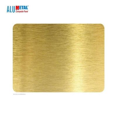 5mm PVC Brushed Aluminium Composite Panel Sheet AA3003 Nacreous