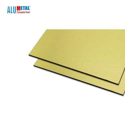 5mm PVC Brushed Aluminium Composite Panel Sheet AA3003 Nacreous