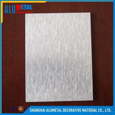 4mm Dipoles AA3003 Lembar Panel Komposit Aluminium Disikat 1220MM