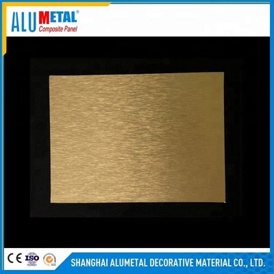 4mm Dipoles AA3003 Lembar Panel Komposit Aluminium Disikat 1220MM