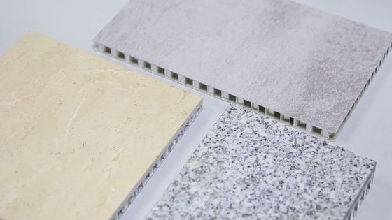 PE Permukaan Aluminium Stone Honeycomb Panel 0.7mm Sheet 2000mm Alloy 6000