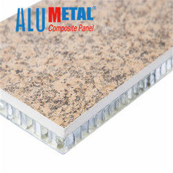 Granit PVDF Plastik Aluminium Composite Sheet 2440mm 0.12mm Hiasan Dinding