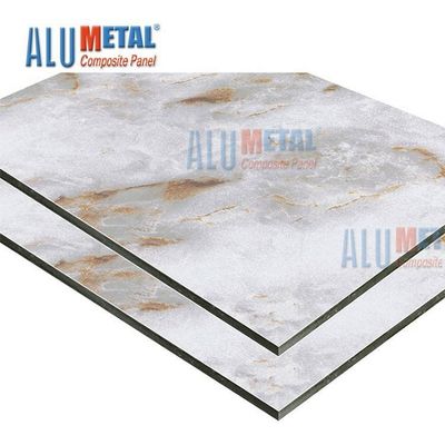 Marmer LDPE 0.70mm PE Aluminium Composite Panel Sheet Acp Wall Cladding Nano 2440mm