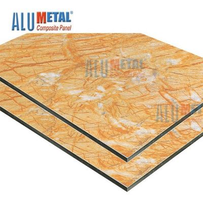 Marmer LDPE 0.70mm PE Aluminium Composite Panel Sheet Acp Wall Cladding Nano 2440mm