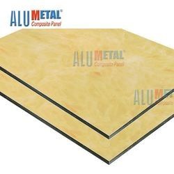 Bahan Lembar Panel Komposit Aluminium ACP 0.1mm 5000mm Granit Anodized