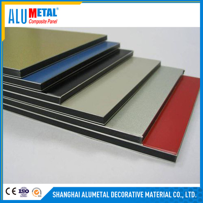 Eksterior PVDF Aluminium Composite Panel 2000mm Gaya Modern